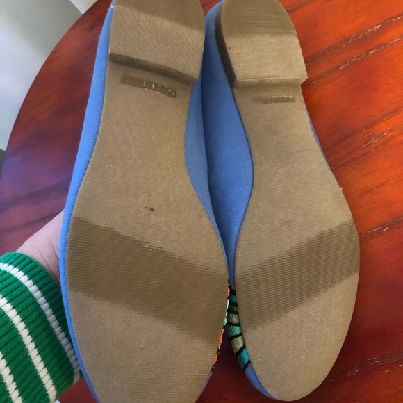 Sonoma Like New Blue Pineapple Flats - 7M - Picture 3 of 4